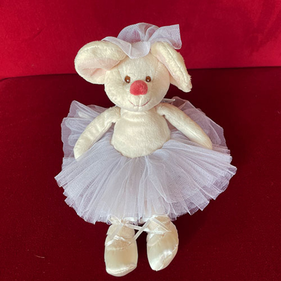 Plüschtier Maus Dancing Antonia - Weiß 25cm