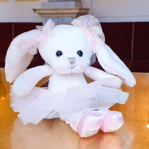 Plush toy little rabbit Monique - 15 cm - pink 