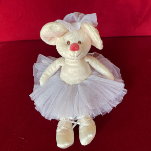 Plush toy Dancing Mouse Antonia – 25 cm – white 