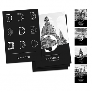Postkarten 6er Set - Dresden eDition