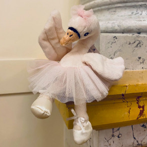 Plush toy little Swan Odett – 15 cm – pink 